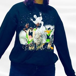 Spooky Tunes Sweater | L | Looney Tunes